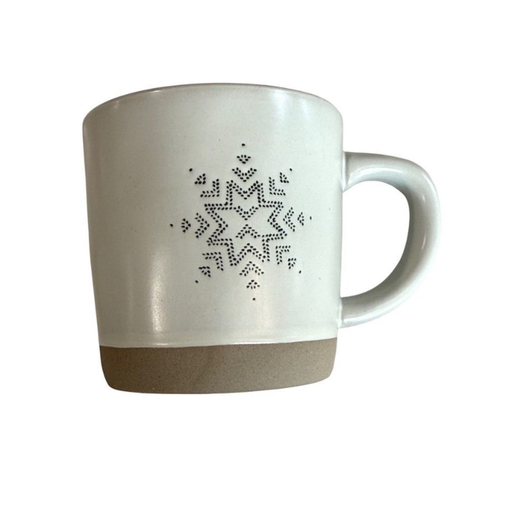 Hearth & Hand Star Snowflake Stoneware Coffee Mug